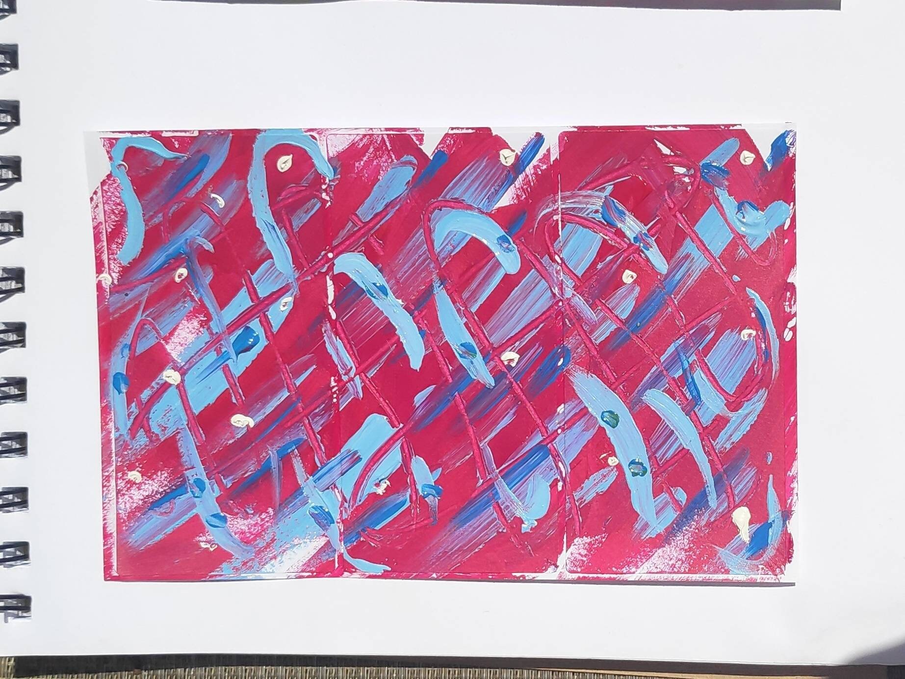 Abstract Art Stickers collection of Six Etsy