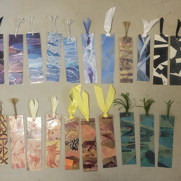 Collaged bookmarks