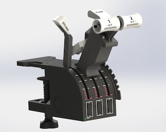 Palanca de empuje del Boeing 737 para Saitek - Actualización del simulador de vuelo (archivos imprimibles en 3D)