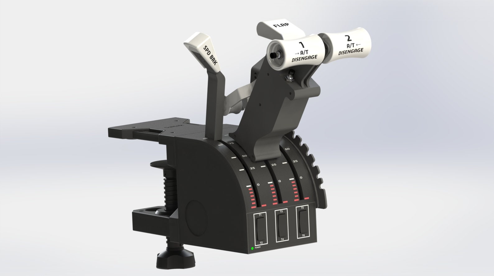 Pro Flight Yoke System Saitek 3-Lever Quadrant Module Flight Simulator  Throttle