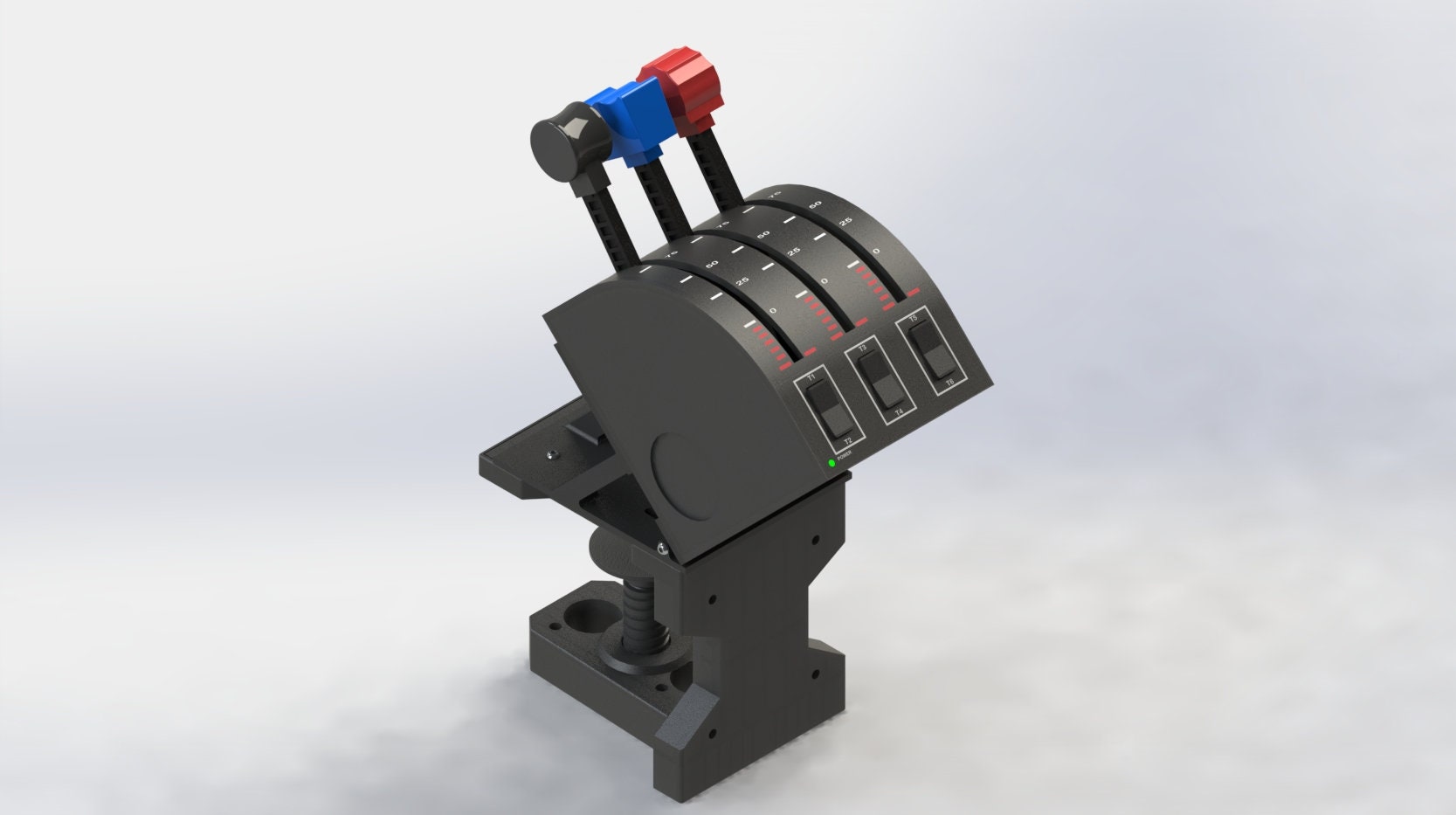 Angled Throttle Stand for Saitek Throttle Quadrant, Homecokpit Upgrade ...