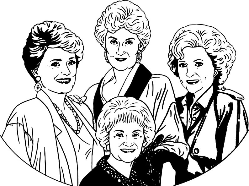 Download The Golden Girls compatible with cricut and silhouette vinyl | Etsy