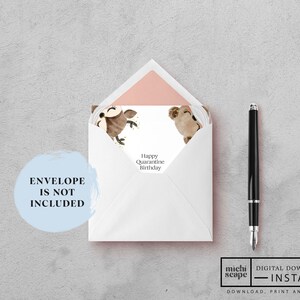 Printable Quarantine Birthday Card for Family and Friends | Etsy