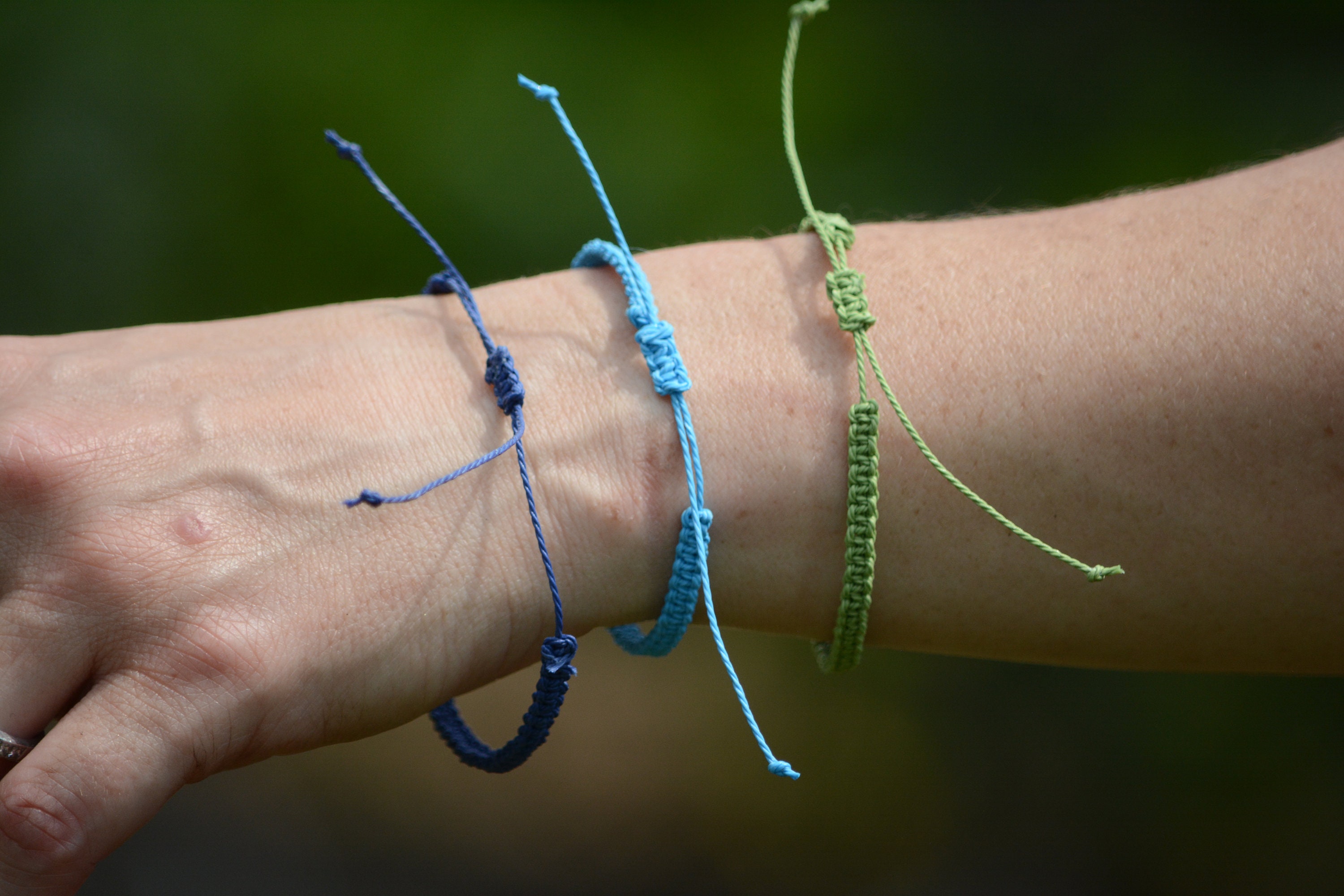 Square Knot Bracelet Etsy