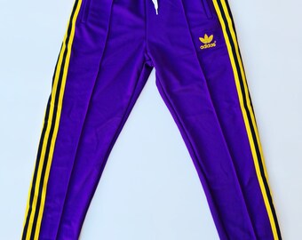 adidas pants yellow stripes