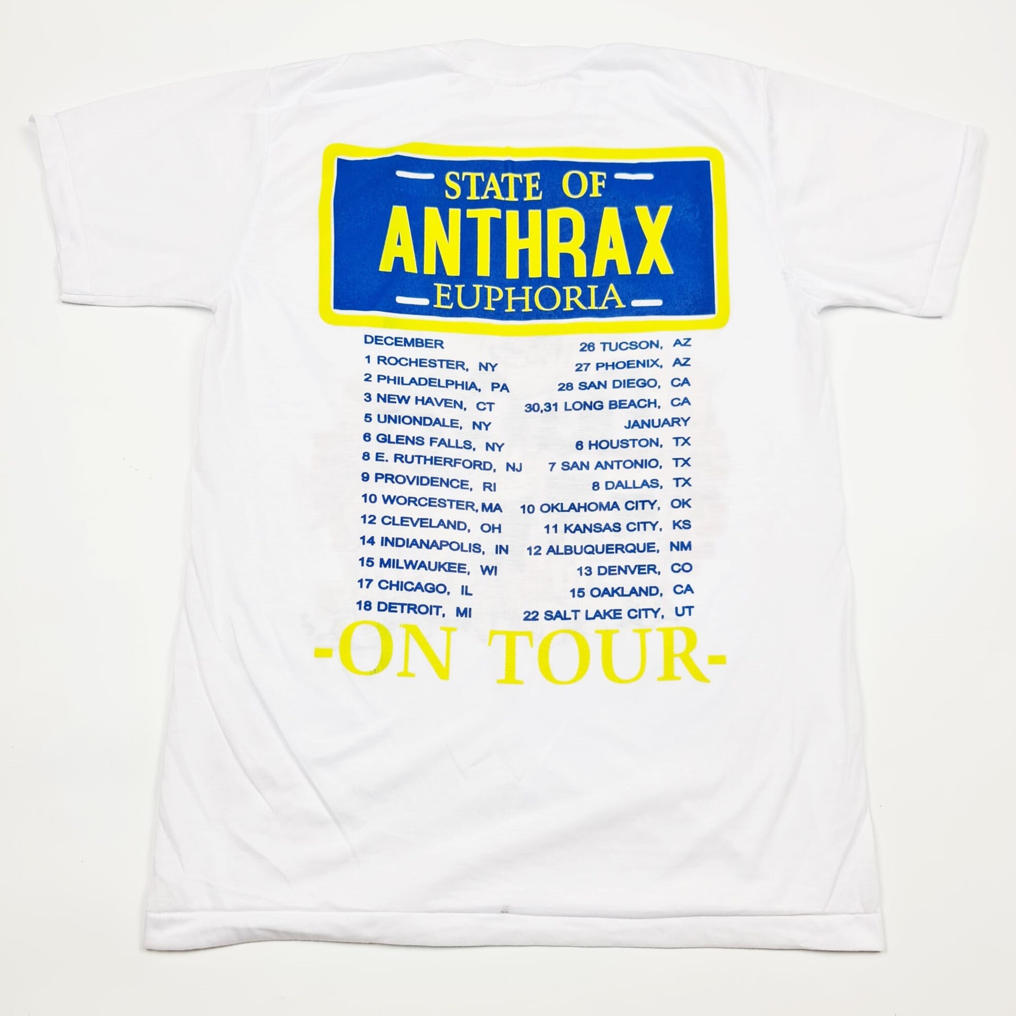 Retro Anthrax on Tour Tshirt Size.m Etsy UK