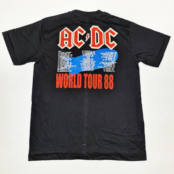 AC/DC ワールドツアー88 Tシャツ ブラック - メルカリ
