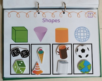 2D shapes Learning , 3D Shapes Sorting Montessori, Sort by Shape activity,  Preschool shapes, File Folder Game, Preschool math printable