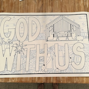 Advent Coloring Poster