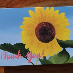 Sunflower Thank You Card