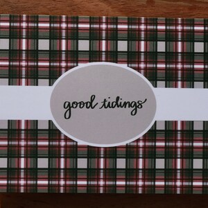 Plaid Good Tidings Card/Print
