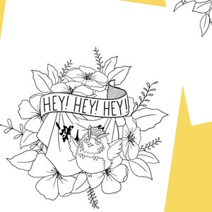 Download Haikyuu Tattoo Coloring Pages Oikawa Ushijima Etsy