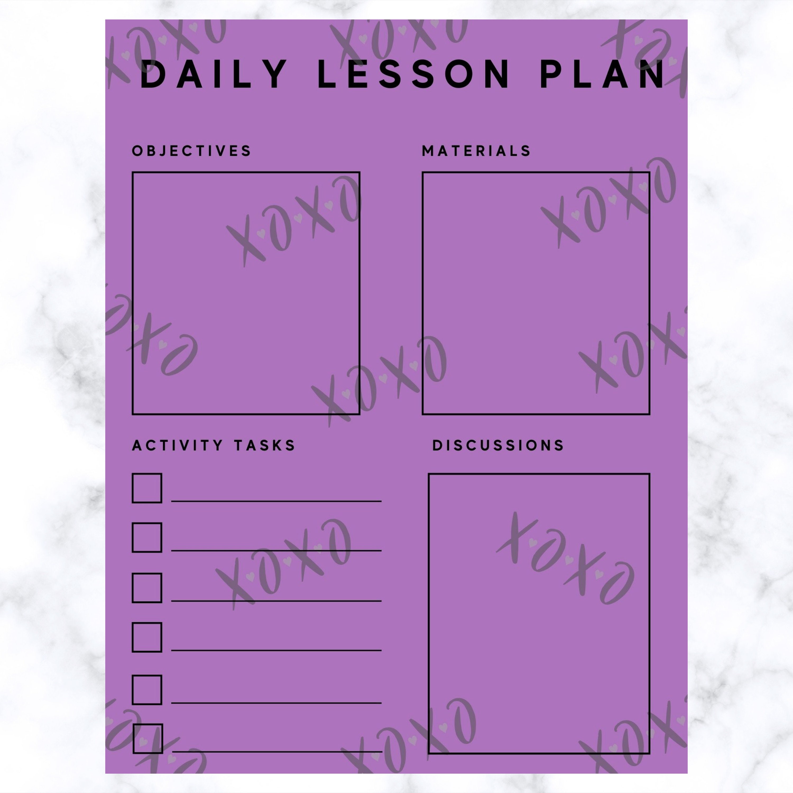 Printable Valentine's Day Lesson Plans Printable Week Etsy