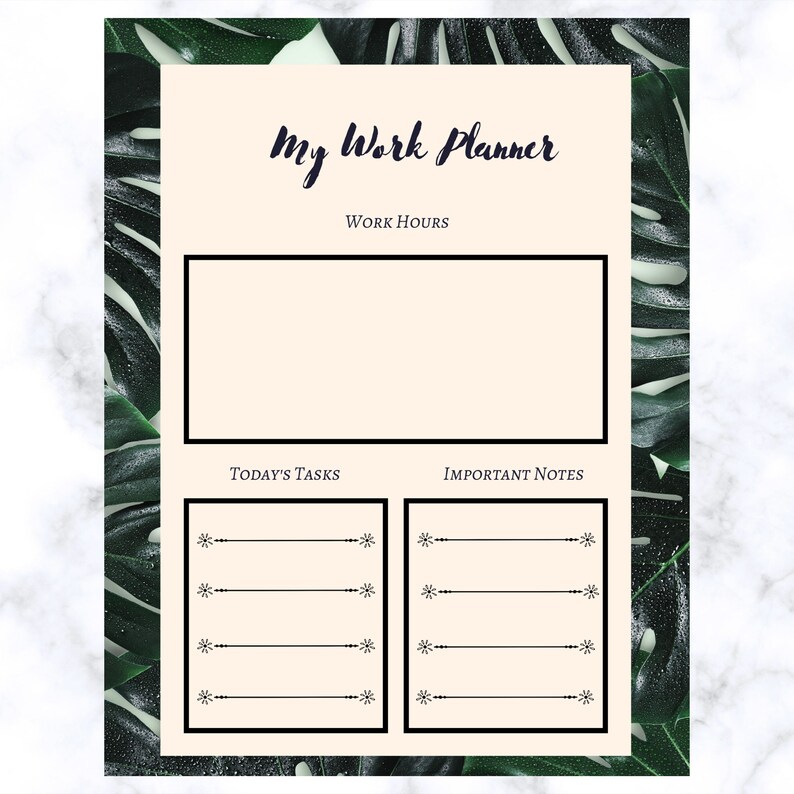 Printable Daily Planners Set Printable Planner Templates 5 Etsy