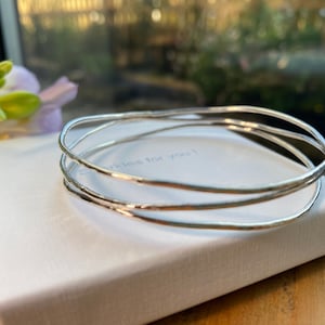 Sterling Silber Armreif Zeitgenössisches Design