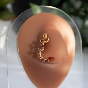 Ankh Fake Nose Ring | African Nose Cuff - No Piercing