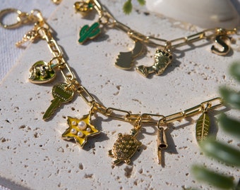 Create Your Own 18K Gold Plated Good Luck Charm Bracelet