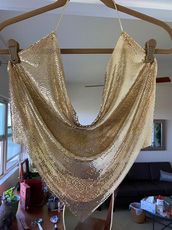 Fabulous Gold sequined halter top