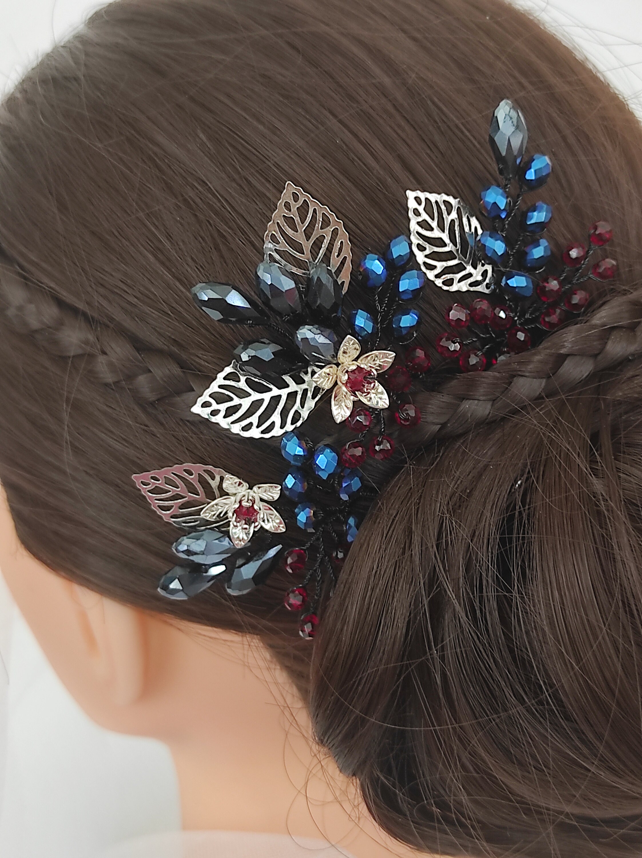 Bridesmaid hair clip/Bridesmaid hair accessories/Hair Etsy