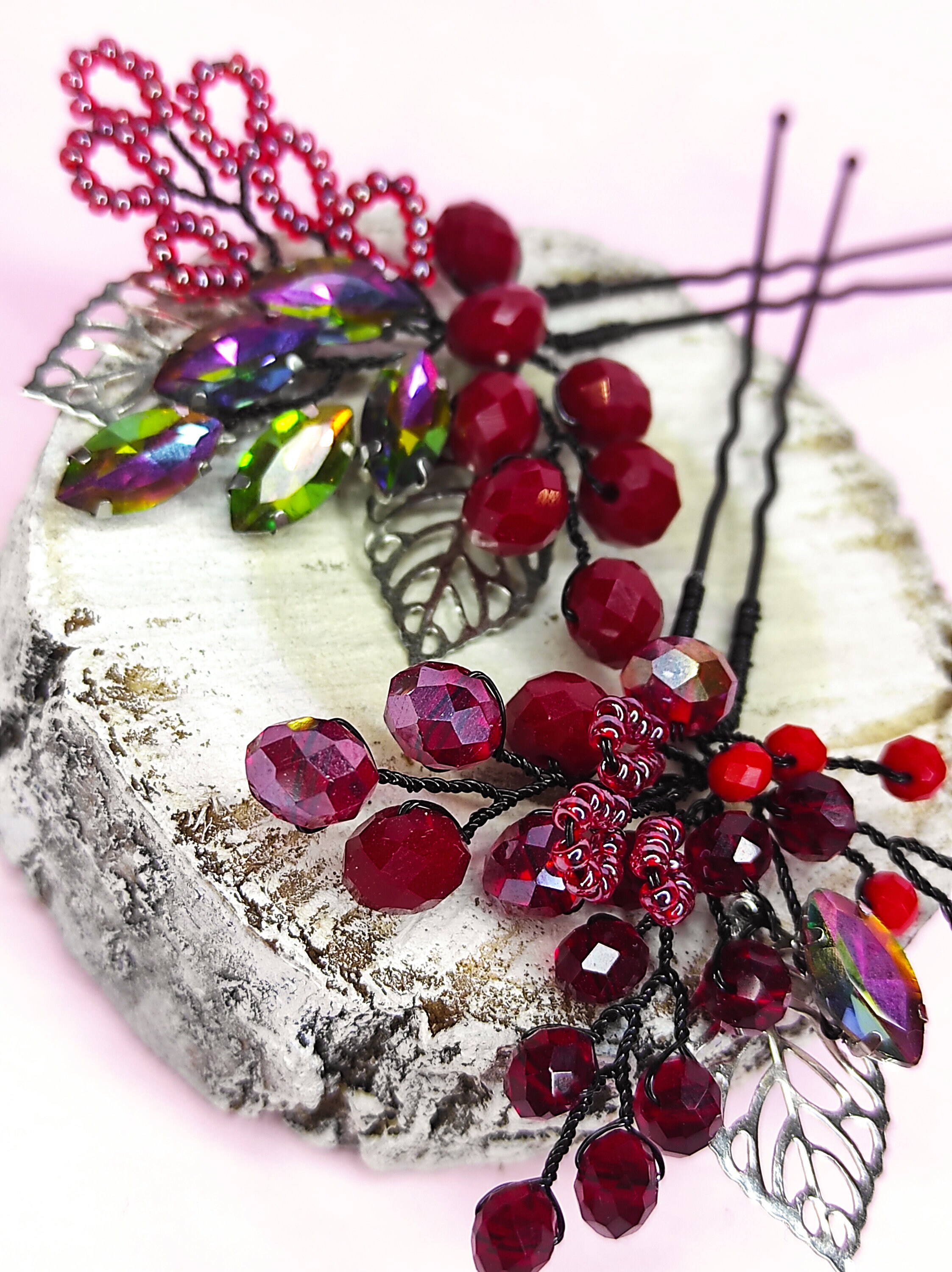 Prom Hair Pins Red Hair Accessories for Woman Hair Clip - Etsy Prom Hair Pins Red Hair Accessories for Woman Hair Clip - Etsy