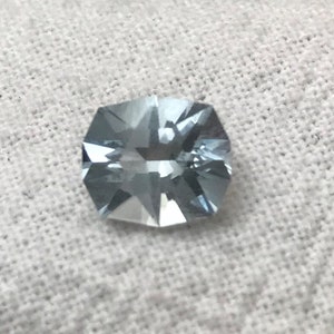 1 Ct Aquamarine 7x6mm Rectangle Cushion Cut, Natural Unheated Nigerian Beryl, US Faceted Loose Gemstone