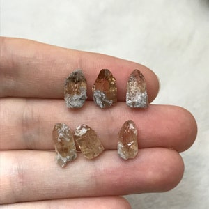 Pick One Raw Sherry Topaz Crystal Fading Topaz 2-3 carat, 10-11mm specimens image 1