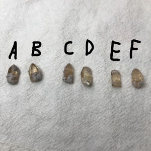 Pick One Raw Sherry Topaz Crystal Fading Topaz 2-3 carat, 10-11mm specimens image 4