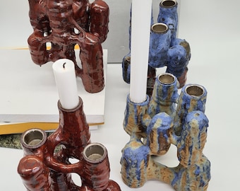 Modern Ceramic 3-branched  Candle holder