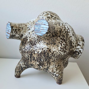 Unique home decor, Ceramic Sculpture vase