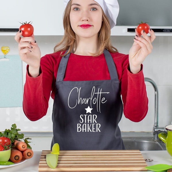 Star Baker Schürze, personalisierte Küchenschürze, Kochschürze, Backschürze, Frauenschürze, Kinderschürze, Männerschürze, Mütterschürze