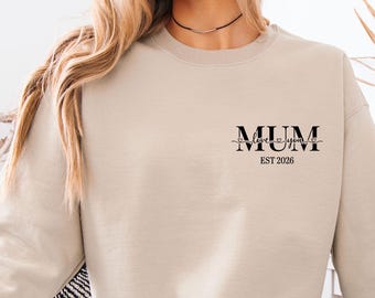 Mum Sweatshirt, Mum Love You Swater, Mothers Day Sweatshirt, New Mum Sweater, Custom Mama Gift, Personalised Mum, Mom Birthday, Mummy Jumper