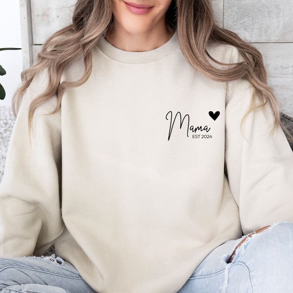 Mama Sweatshirt, personalisierte Mama, personalisierte Mama, benutzerdefinierte Mama Pullover, Muttertagsgeschenk, Mama Geburtstagsgeschenk, Muttertagstop, Mutter Geschenke