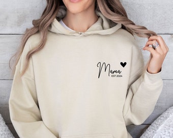 Custom Mama Hoodie, Mothers Day Hoodie, Personalised Hoodie, Mother's Day Gift, New Mum Gift, Mother To Be, Mom To Be Gift, Mother Birthday