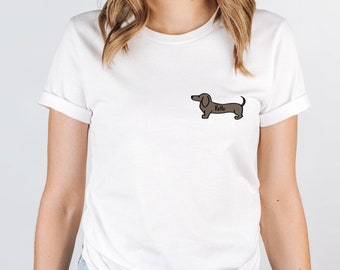 T-shirt pour chien personnalisé, Cadeau pour amoureux des chiens, Chien personnalisé, Cadeaux pour chien saucisse, Chemise de propriétaire de chien, T-shirt pour maman chien, T-shirt pour chien pour enfant, T-shirt pour promener son chien