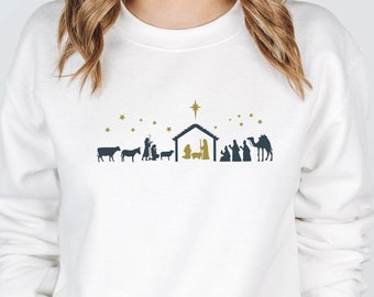 Nativity Sweatshirt - Etsy UK