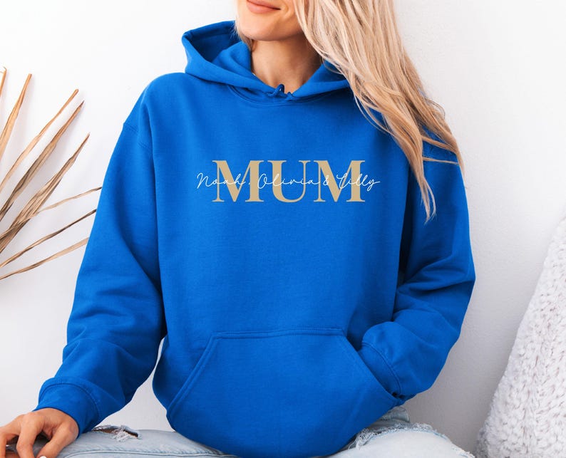 Custom Mum Hoodie With Kids Names, Mothers Day Hoodie, Personalised Mom, Mother's Day Hoodie, Mummmy Gift, Mom Birthday Hoodie, Mommy Gift Bild 4