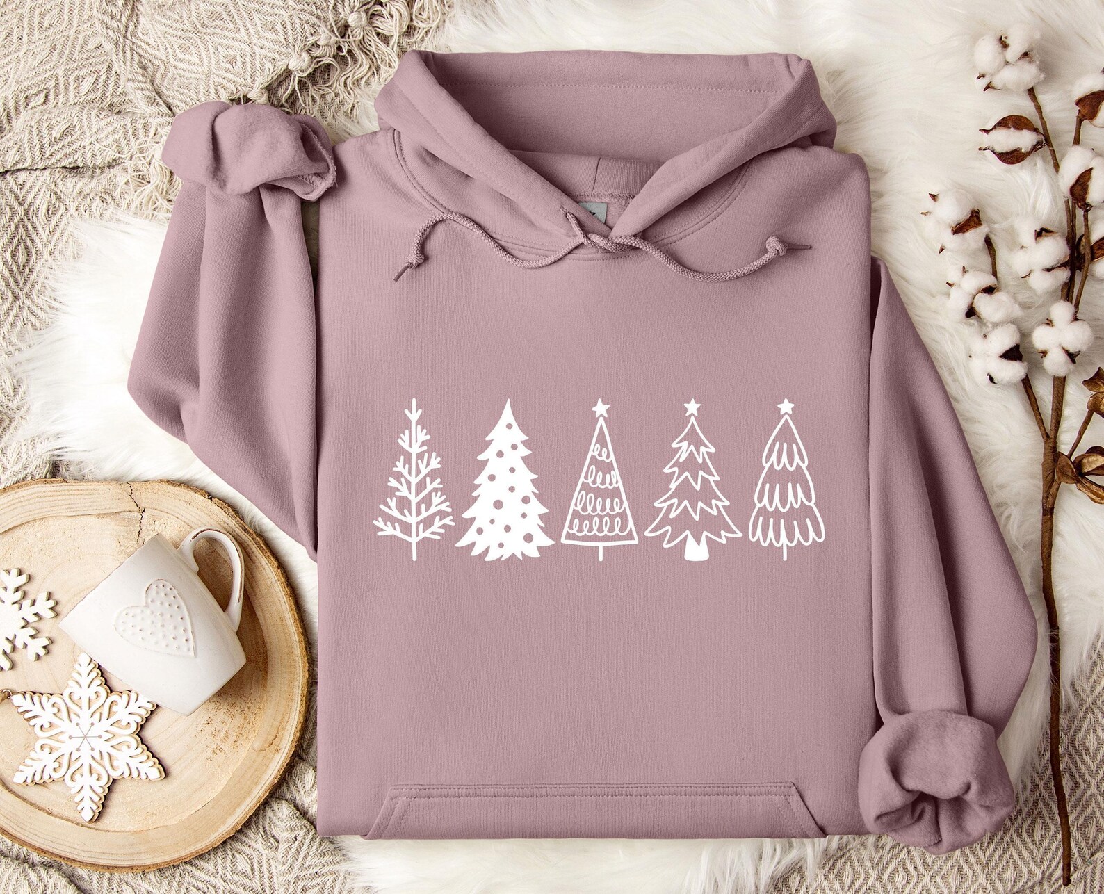 12 Christmas Trees Hoodie