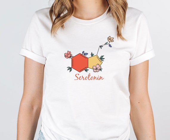 Seratonin Molecular Structure Science T Shirt Seratonin Molecular Structure Science T Shirt