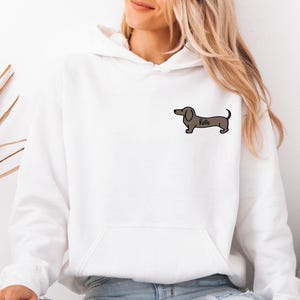 Personalised Dog Hoodie, Sausage Dog Gifts, Dog Lover Gifts, Dog Walking Hoodie, Dog Mum Jumper, Dog Owner Gifts, Custom Dog Gifts image 2