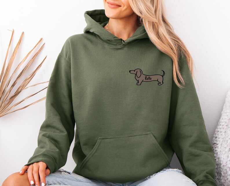 Personalised Dog Hoodie, Sausage Dog Gifts, Dog Lover Gifts, Dog Walking Hoodie, Dog Mum Jumper, Dog Owner Gifts, Custom Dog Gifts image 3