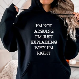 Sarcastic Hoodie, Funny Saying Hoodie, Sarcasm Hoodie, Sarcastic Gifts, Quote Jumper, Sarcastic Quotes, Funny Mens Hoodie, Cute Women Hoodie image 2