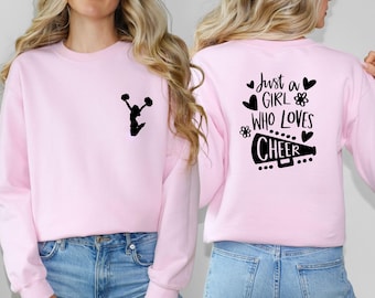 Cheer Sweatshirt, Cheer Leader Sweater,  Cheerleader Sweatshirt, Cheer Coach Gift, Cheerleading Gift, Cute Cheer Jumper, Funny Cheer Sweater