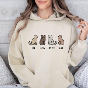 Cat Hoodie, Gift For Cat Lover, Cat Lover Hoodie, Cat Owner Gift, Cat Lovers Hoodie, Cat Mum Gift, Cat Dad Top, Funny Cat Hoodie, Cat Gifts zdjęcie 1