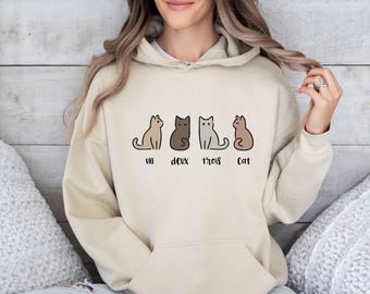 Cat Hoodie, Gift For Cat Lover, Cat Lover Hoodie, Cat Owner Gift, Cat Lovers Hoodie, Cat Mum Gift, Cat Dad Top, Funny Cat Hoodie, Cat Gifts