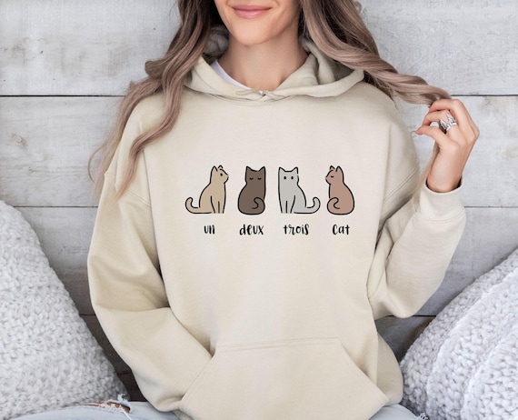 Cat Hoodie, Gift For Cat Lover, Cat Lover Hoodie, Cat Owner Gift, Cat Lovers Hoodie, Cat Mum Gift, Cat Dad Top, Funny Cat Hoodie, Cat Gifts
