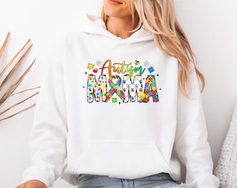 Autism Mama Hoodie, Autism Month Hoodie, Autism Support Hoodie, Autism Mum Gift, Proud Autism Mom Gift, Autism Awareness Gift