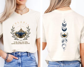 Velaris Tshirt, Acotar Velaris Shirt, City Of Starlight, Bookish T-shirt, Book Lovers Gift, Book Lover Tee, Mystical T shirt, Moon and Stars