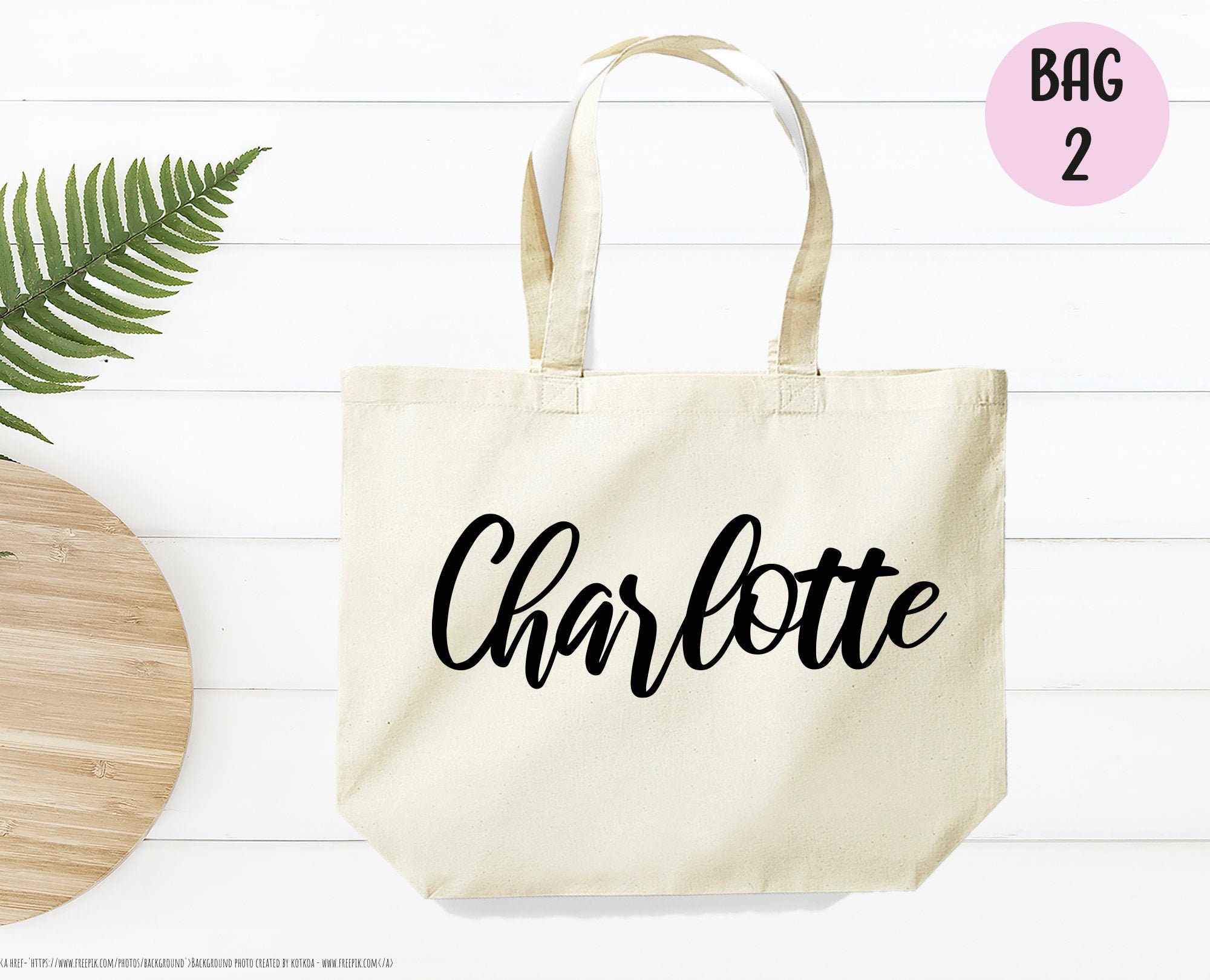 Personalised Name Tote Bag Personalized Name Tote Bag Etsy