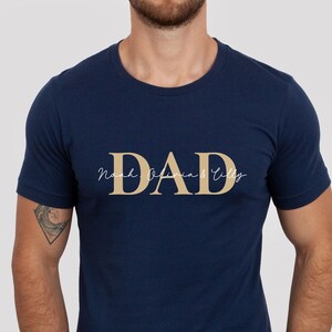 Camiseta personalizada para papá con nombres de niños, camiseta del Día del Padre, camiseta personalizada para papá, camiseta del Día del Padre, camiseta para papá primerizo, camiseta de cumpleaños para papá, regalo para papá imagen 2