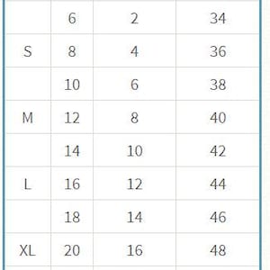 a table showing the size of different sizes of shoes